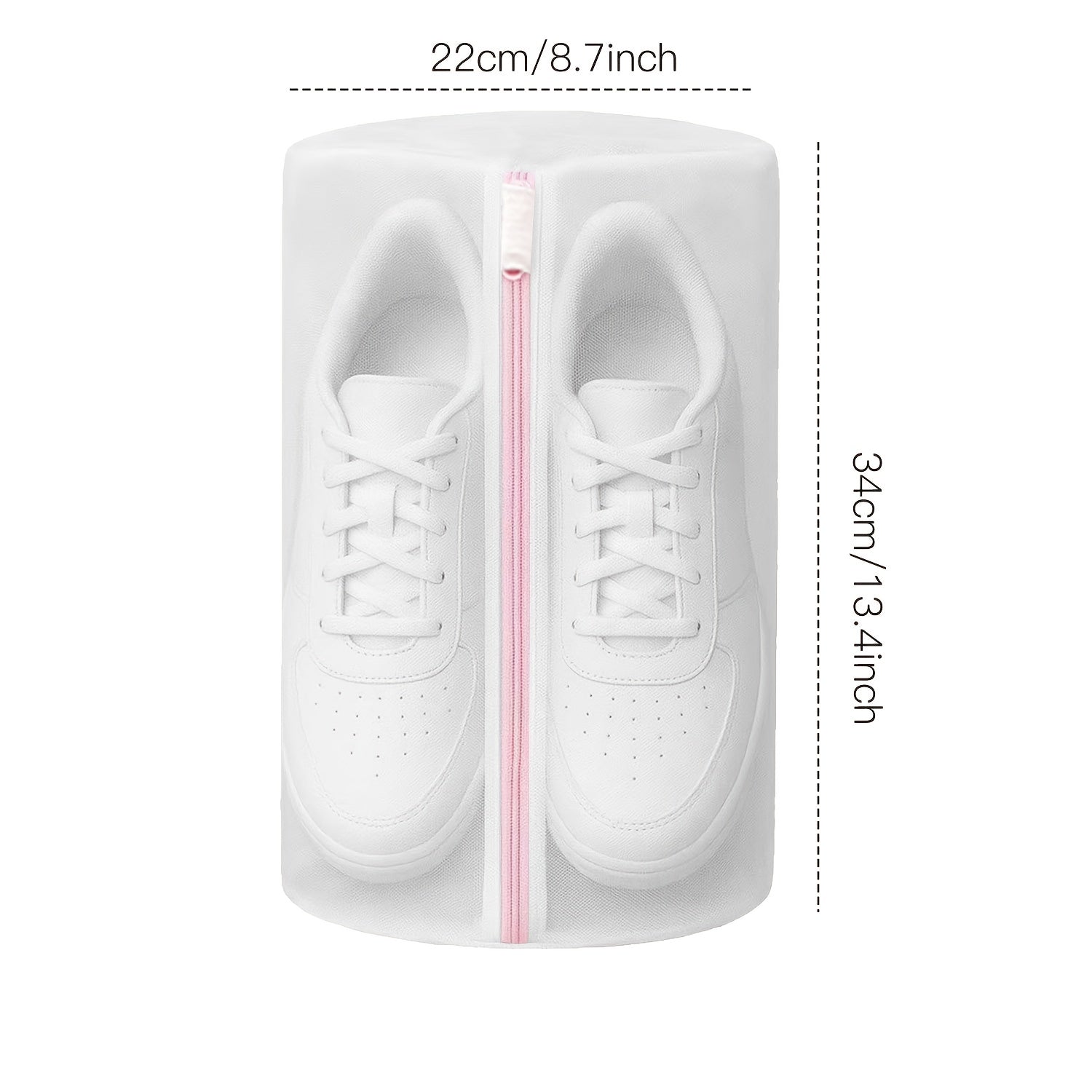 Shoe Washing Machine Bag, 2 Pack Honeycomb Mesh Laundry Bag with Zipper for Sneakers, Running Shoes, Sock, Bras, Delicates and Toys