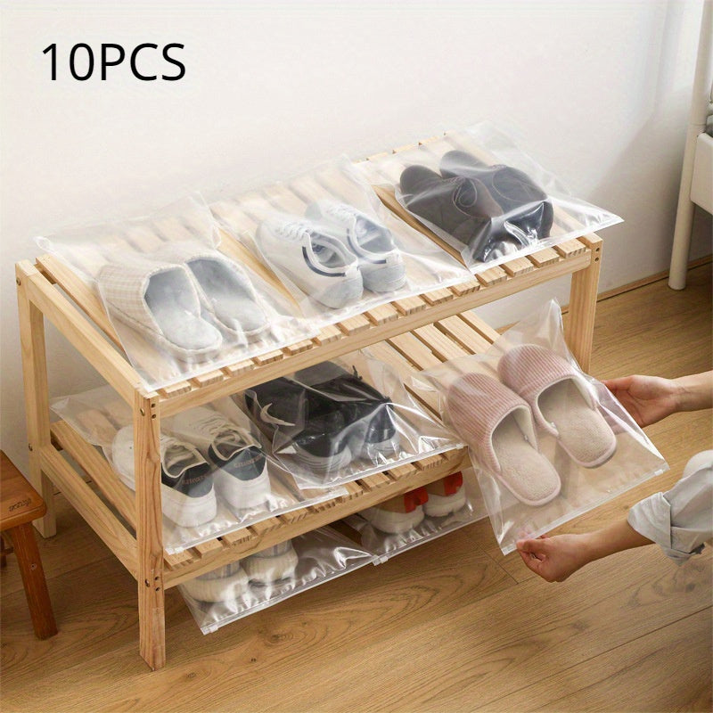 Set of 10 Shoe Storage Bags, Durable And Dust-Resistant, Ideal for Travel with Zippers, And Moisture-Resistant Sealed Covers, Perfect for Organizing Shoes at Home