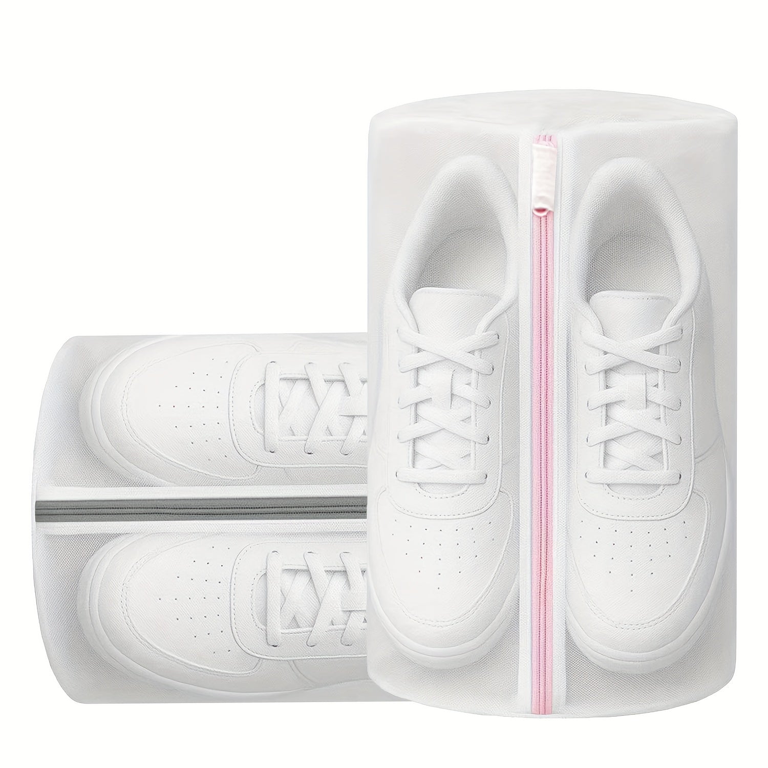 Shoe Washing Machine Bag, 2 Pack Honeycomb Mesh Laundry Bag with Zipper for Sneakers, Running Shoes, Sock, Bras, Delicates and Toys